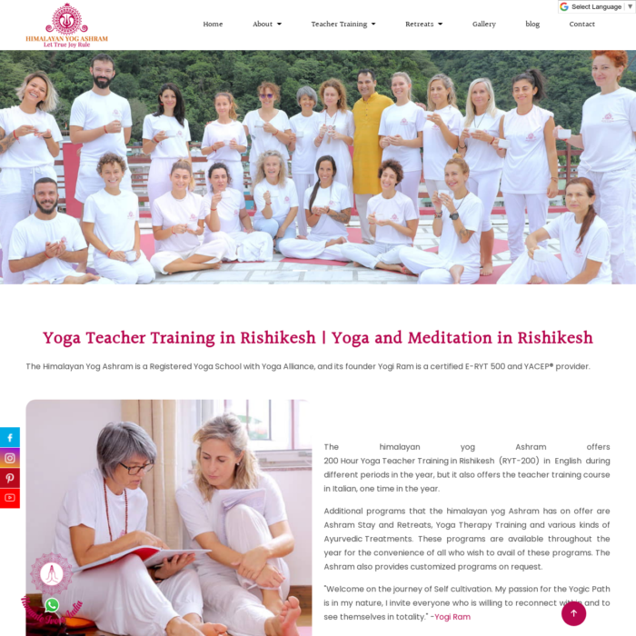 Yoga Teacher Training In Rishikesh - Himalayan Yog Ashram